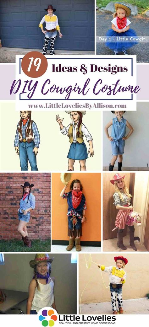 Have you ever wanted to dress up like a cowgirl but didn’t know how to? Dressing as a cowgirl is a lot interesting. It reminds you of the countryside where a woman herds and tends cattle on a ranch. This is mostly seen on the western side of the United States of America. In this article, I have put together a couple of DIY cowgirl costume ideas that you can easily DIY from the comfort of your home. #Cowgirl Cowboy Diy Costume, Cowboy Costume Diy, Diy Cowgirl Costume For Women, Diy Cowgirl Outfit, Diy Cowgirl Costume, Cowboy Costume Women's, Cowgirl Costume Ideas, Diy Cowboy Costume, Barn Dance Outfit