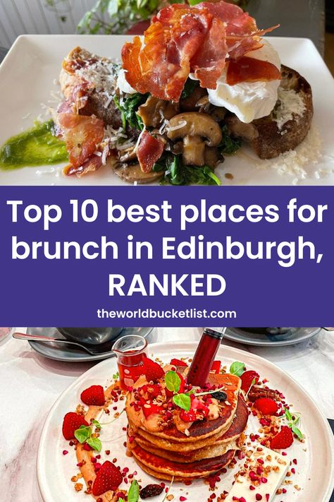 We are giving you the best places to grab some brunch in the Scottish capital. Edinburgh Food, Scottish Breakfast, Boozy Brunch, Themed Cafes, Bottomless Brunch, Filling Breakfast, Brunch Spots, Cooked Breakfast, Healthy Juices