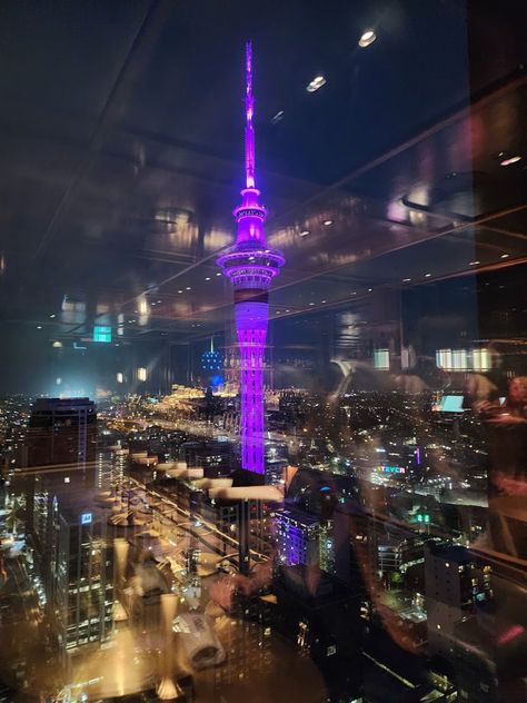 #auckland #nightlife Auckland City Night Aesthetic, Bangkok Night Aesthetic, Sky Tower Auckland Aesthetic, Australia Night View, Auckland Airport, 2024 Aesthetic, Auckland City, Travel Inspiration Destinations, Night Vibes