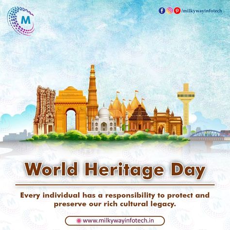 World Heritage Day Every individual has a responsibility to protect and preserve our rich cultural legacy. . #WorldHeritageDay #worldheritage #unescoworldheritage #heritage #history World Heritage Day Poster, World Heritage Day, Heritage Day, Krishna Book, Human Anatomy Art, Natural Heritage, Art Drawings For Kids, Anatomy Art, Human Anatomy