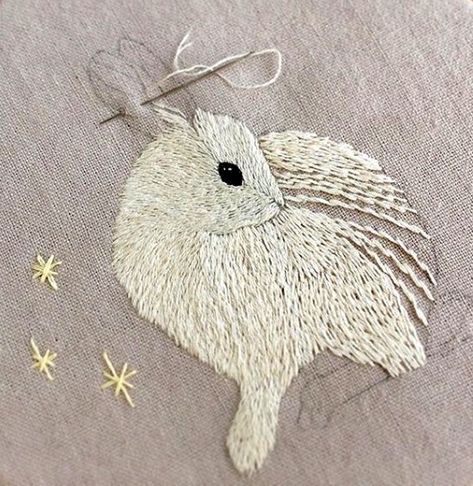 Bunny Embroidery, Animal Embroidery Designs, Easter Embroidery, Hand Embroidery Tutorial, Baby Embroidery, Cute Embroidery, Animal Embroidery, Hand Embroidery Art, Embroidery Hoop Art