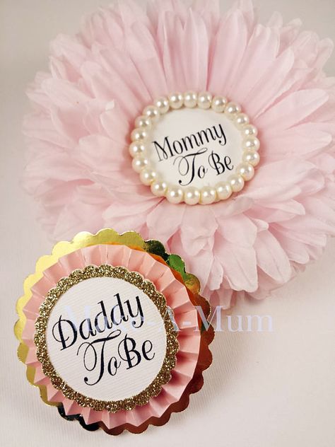 Princess baby shower Corsagebaby shower favorsHand Bridal Shower Corsages, Mommy To Be Pins, Girl Shower Themes, Personalized Baby Shower Favors, Idee Babyshower, Baby Shower Corsage, Twins Baby, Mommy To Be