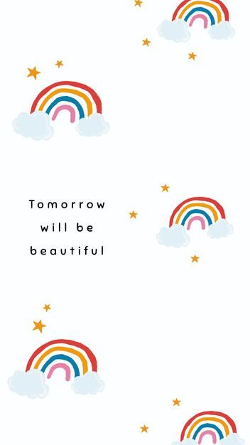 Rainbow Template, Rainbow Wallpaper Iphone, Blue Background Wallpapers, Rainbow Quote, Cute Mobile Wallpapers, Cute Words, Quote Iphone, Color Quotes, Rainbow Aesthetic