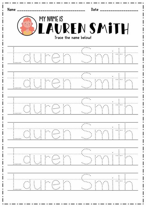 Customizable name tracing worksheets for kids. Spark their creativity and help them learn to write their names confidently. ✍️✨ #NameTracingWorksheets #LearningThroughWriting #PreschoolEducation #createnametracing Writing Practice Kindergarten, Name Worksheets, Kindergarten Names, Name Writing Practice, Tracing Worksheets Free, Preschool Names, Writing Practice Sheets, Name Tracing Worksheets, Name Practice