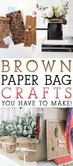 Paper Bag Uses, Paper Bag Sewing Pattern, Upcycle Brown Paper Bags, How To Decorate Brown Paper Gift Bags, Paper Lunch Bag Crafts, Paper Bag Crafts For Adults, Fall Paper Bag Crafts, Crafts With Paper Bags, Handmade Paper Bags Ideas