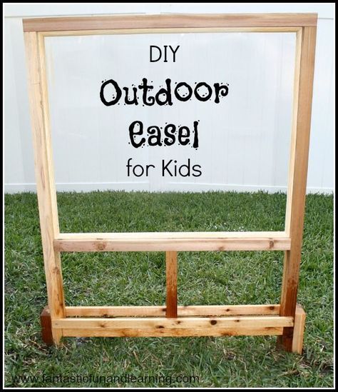 Outdoor Easel, Preschool Playground, Outdoor Play Space, Outdoor Learning Spaces, Outdoor Play Spaces, Outdoor Play Area, Kids Outdoor Play, Natural Playground, Outdoor Classroom