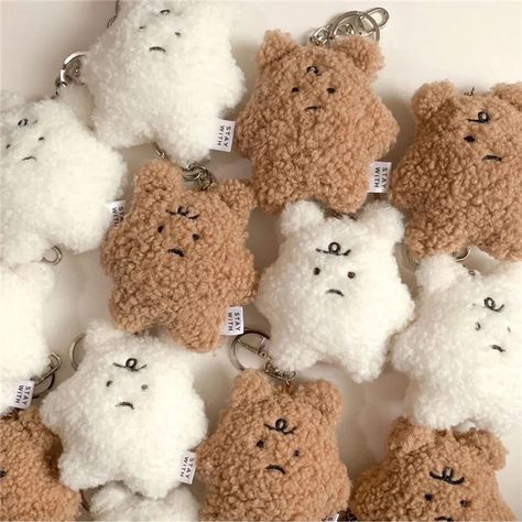 Keychain Car Keys, Fluffy Bear, Keys Keychain, Ring Accessories, Mini Cakes Birthday, Plush Keychain, Car Key Ring, Cuddle Buddy, Car Bag