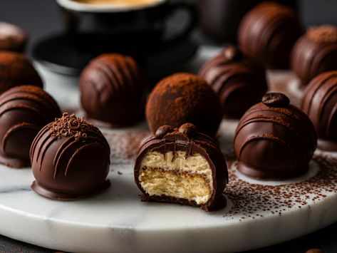 Cooking up Joy - Made with love: Decadent Tiramisu Truffles Tiramisu Truffles Recipes, Tiramisu Balls, Decadent Tiramisu, Tiramisu Truffles, Truffles Recipes, Iraqi Cuisine, Persian Cuisine, Italian Dessert, Cuisine Recipes