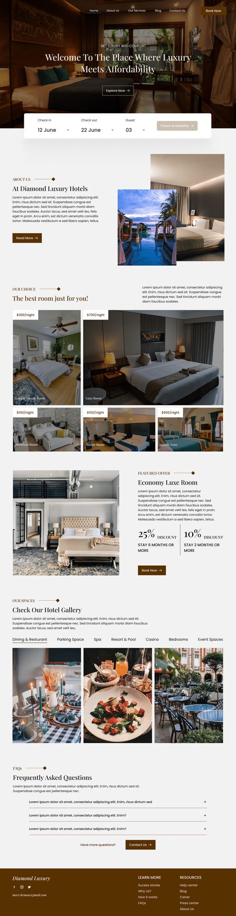 Landing Page Ui Design, Hotel Website Design, Hotel Booking Website, Travel Website Design, Landing Page Ui, Minimalist Web Design, Website Design Inspiration Layout, Agency Website Design, Booking Website