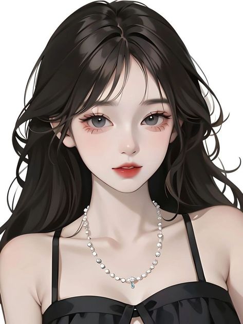 Really Cool Drawings, Anime Black Hair, Illustration Art Girl, Digital Art Anime, 영감을 주는 캐릭터, Commission Art, Girls Cartoon Art, Digital Art Girl, Handsome Anime Guys