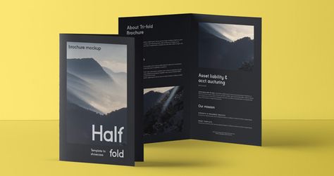 Title Brochure Psd, Brochure Mockup, Free Brochure Template, Fold Brochure, Free Word, Word Free, Brochures Mockups, Template Word, Trifold Brochure