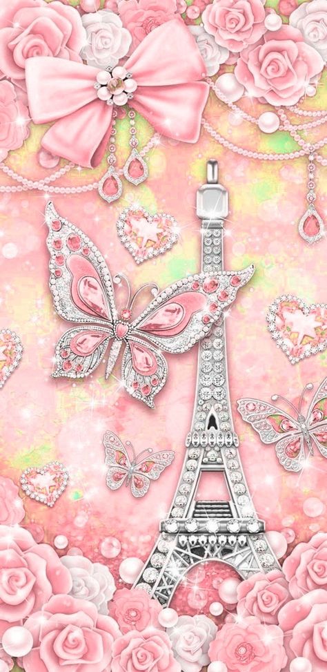 Pink Glitter Wallpaper Aesthetic, Glitter Wallpaper Aesthetic, Image Arc En Ciel, Wallpaper Cantik Iphone, 2000s Wallpaper, Wallpaper Aesthetic Vintage, Eiffel Tower Photography, Pink Glitter Wallpaper, Wallpaper Iphone Lucu