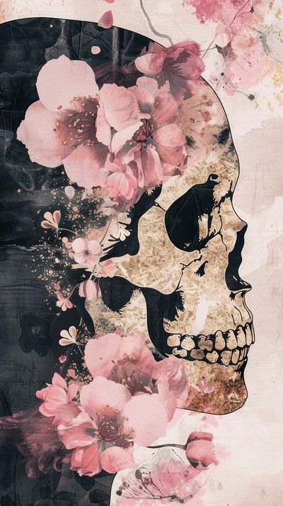 Music Skull wallpaper collage pink | Premium Photo Illustration - rawpixel Desktop Wallpaper Skeleton, Black And Pink Lockscreen, Pink Skeleton Wallpaper, Iphone Wallpaper Skull, Unique Skull Tattoos, Pop Punk Art, Pink Skull Wallpaper, In My Barbie Era, Sugar Skull Art Drawing