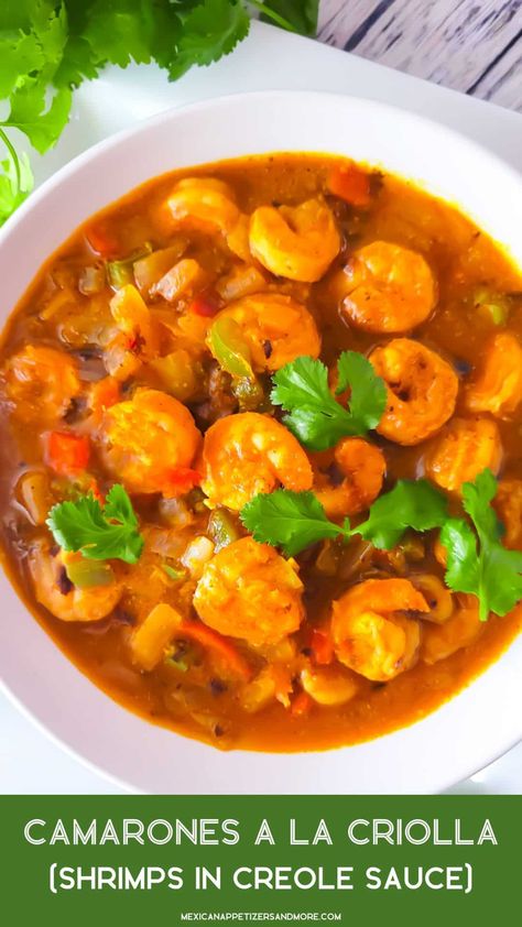 Shrimp Puerto Rican Recipes, Shrimp In Garlic Sauce Spanish, Mofongo Puerto Rican Shrimp, Camarones Guisados Puerto Rican, Camarones Culichi, Seafood Medley, Creole Sauce, Seafood Mix, Shrimp Creole