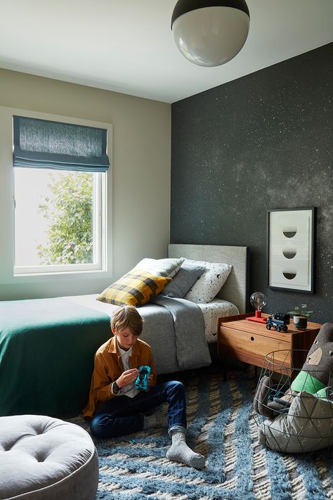 This Designer’s Tiny, Square San Francisco Home Is a Box of Tricks Small Boys Room, Small Space Design Ideas, Small Boys Bedrooms, San Francisco Home, Teen Boy Room, San Francisco Houses, Dream Kitchens Design, Teen Boy Bedroom, Boy’s Room