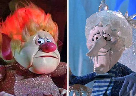 Jack Frost and Mr. Heat Miser. Is it bad that I know every word to this song? The Miser Brothers, Heat Miser And Snow Miser Drawing, A Year Without A Santa Claus, Mr Heat Miser, Snow Miser And Heat Miser, Heat Miser And Snow Miser, Polymer Charms, Best Holiday Movies, Snow Miser