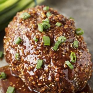 Korean Meatloaf with Korean BBQ Glaze - thestayathomechef.com Unique Meatloaf Recipes, Bacon Cheddar Meatloaf, Philly Cheesesteak Pizza, Cheesesteak Pizza, Tasty Meatloaf Recipe, Meatloaf Burgers, Cheeseburger Meatloaf, Baked Meatloaf, Bbq Meatloaf