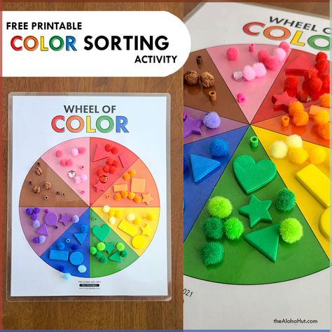 Did you know that sorting helps your child’s brain development? Plus kids love organizing the world around them, so make it a fun learning game with our printable color sorting pages. Teach kids their colors and help them learn to sort items and group them into similarities like color! This is a great activity for Learning About Colours Preschool, Colour Play Ideas, Sorting Crafts For Preschoolers, Shapes And Colors Preschool Activities Science, Pom Pom Color Matching, Small Group Color Activities Preschool, Preschool Shapes And Colors, Montessori Colours Activities, Crafts For Learning Colors