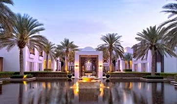 Tanzania & Oman: Beaches, Safari & Arabian Treasures | Black Tomato Chedi Muscat, Fall Honeymoon, The Chedi Muscat, Oman Hotels, Charleston Hotels, Hotel Jobs, Palm Garden, Exotic Vacations, Beach Honeymoon Destinations