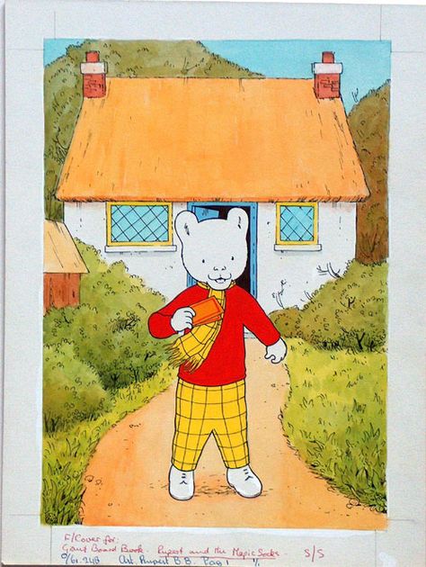 Rupert the bear. miss this show   miss the 90s Christmas As A Kid, Rupert The Bear, Rupert Bear, Childrens Book Illustrations, Fictional Heroes, Favorite Childhood Books, Childrens Tv, Nostalgia Aesthetic, Linda Mccartney