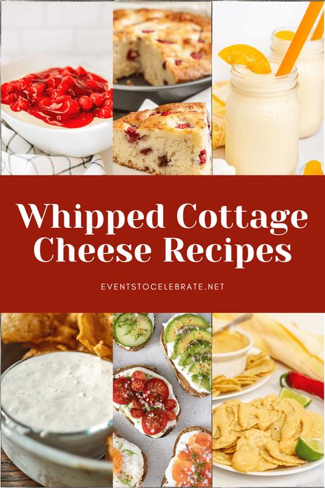 Whipped cottage cheese recipes make for delicious party food! Your guests will love any of these rich, creamy dishes! Cottage Cheese Pretzel, Whipped Cottage Cheese Pudding, Whipped Cottage Cheese Recipes Healthy, Viral Cottage Cheese Recipes, Cottage Cheese Pudding Recipes, Cottage Cheese Fluff, Whipped Cottage Cheese Recipes, Blended Cottage Cheese Recipes, Cottage Cheese Dessert Recipes