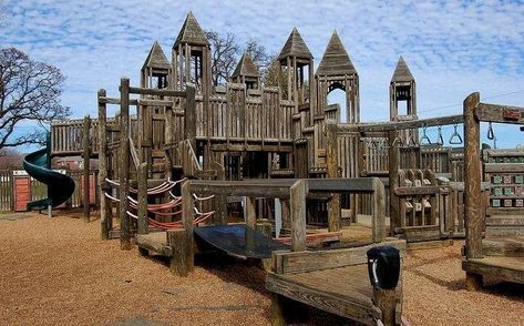 And if you ever ran coast to coast on one of these wooden playgrounds... If You Recognize Any Of These 35 Pictures, Congratulations! You Are Officially Old 90s Playground, Playground Nostalgia, Wooden Playground, Old Commercials, Backyard Playground, Classic Image, Historical Landmarks, Old Soul, Cologne Cathedral