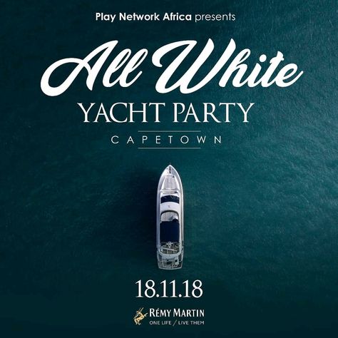 Boat Party Poster Design, Boat Party Poster, All White Yacht Party, Yacht Party Flyer, Hotel Illustration, Best Yachts, Ad Layout, Event Advertising, Rooftop Party