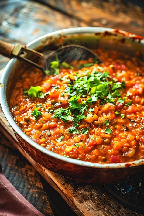 A comforting Indian Red Lentil Masoor Dal served in a bowl with a sprinkle of herbs Indian Red Lentil Dahl Recipe, Authentic Indian Food Vegetarian, Indian Lentil Recipes, Lentil Recipes Indian, Masoor Dal Recipe, Indian Lentil Soup, Red Lentil Dahl, Curry Lentils, Red Lentil Curry