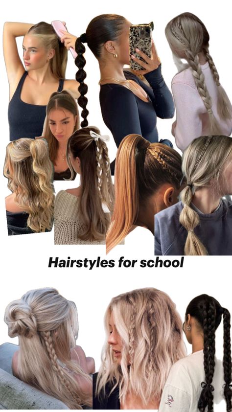 Pajama Hairstyles, Hair Styles For Football Games, Cutesy Hairstyles, Pajama Day At School, Pajama Day, Short Hair Styles Easy, Hairstyles For School, Football Games, At School