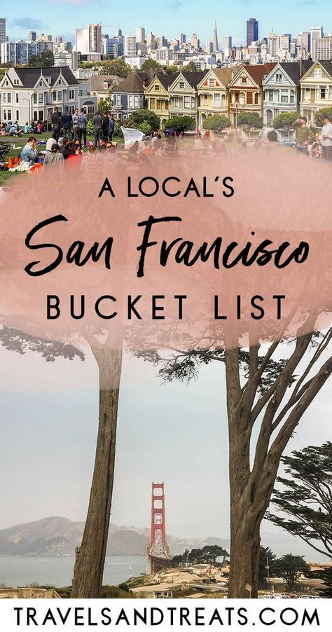 San Francisco Bucket List: Best Things to Do in San Francisco via @travelsandtreats San Francisco Quotes, San Francisco Bucket List, San Francisco Vacation, San Francisco Travel Guide, To Do In San Francisco, 100 Things To Do, San Francisco Travel, Santa Monica Pier, California Travel Road Trips