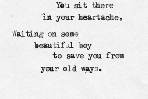 He doesn't look a thing like Jesus, but he talks like a gentleman. Young Lyric, The Killers, When You Were Young, Favorite Lyrics, Tumblr Quotes, Pretty Stuff, Song Quotes, Music Love, Lyric Quotes