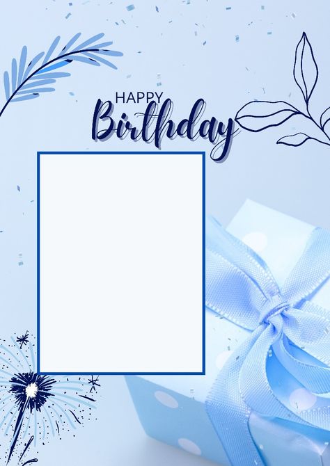 Happy Birthday Blue Background, Blue Birthday Background, Baby Birthday Banner, Christmas Mini Shoot, Birthday Background Design, Happy Birthday Blue, Party Frame, Blue Queen, Happy Birthday Wishes Photos