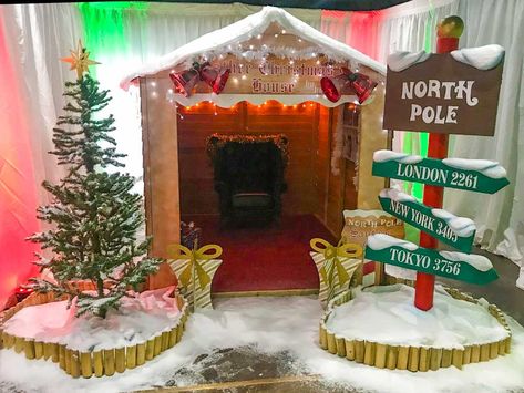 Santa’s Grotto Themed Event 2018 | Gallery | Theme Ideas | Event Prop Hire School Christmas Fair Decorations, Santa's Grotto Ideas Diy, Santa’s Grotto Diy, How To Make A Santa Grotto, Xmas Grotto Ideas, Diy Grotto Christmas, School Christmas Grotto Ideas, Diy Santas Grotto Ideas, Santa Display Ideas Holidays