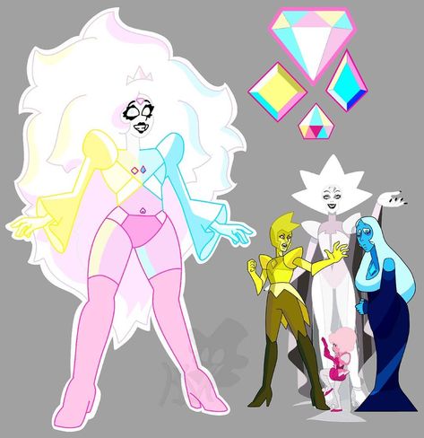 Paragon Diamond, Steven Universe Fan Fusions, Gem Fusions, Steven Universe Fusion, Crystal Gems Steven Universe, Steven Universe Diamond, Pink Diamond Steven Universe, Greg Universe, Steven Universe Wallpaper