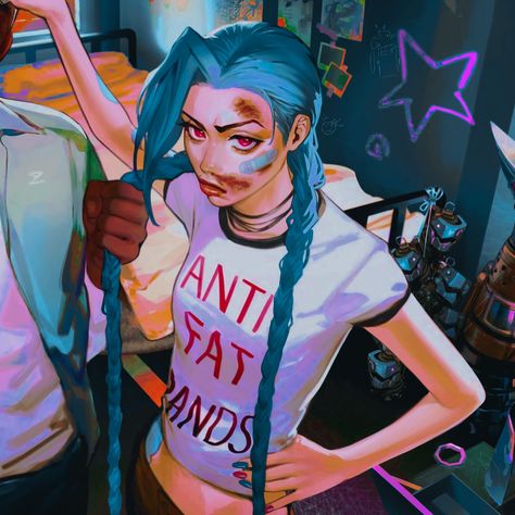 Jinx And Ekko, League Of Legends Arcane, Jinx Arcane, Jinx League Of Legends, Arcane League Of Legends, Lol League Of Legends, Matching Profile, Matching Pfps, Matching Pfp