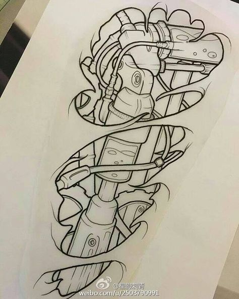 Female Angel Tattoo, Tattoo Machine Art, Biomech Tattoo, Biomechanical Tattoo Design, Gear Tattoo, Female Angel, Steampunk Tattoo, Mechanic Tattoo, Tattoo Outline Drawing