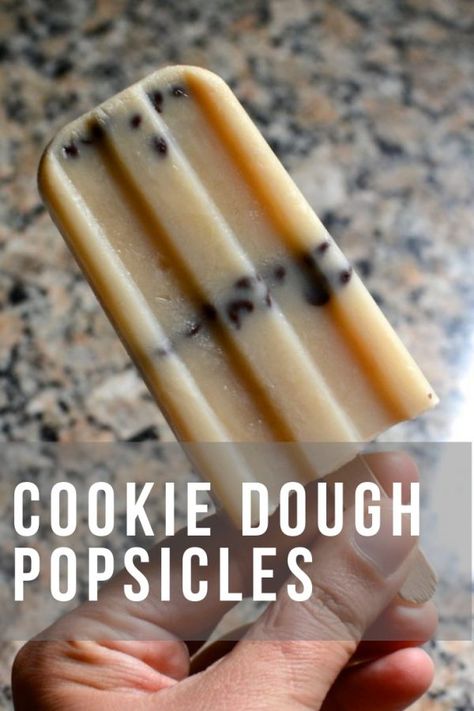 Cookie dough popsicles | living on grace Cookie Dough Popsicles, Parents With Child, Sarah Stage, Healthy Popsicle Recipes, Ice Pop Recipes, Healthy Popsicles, Yogurt Popsicles, Summer Sweets, Homemade Popsicles