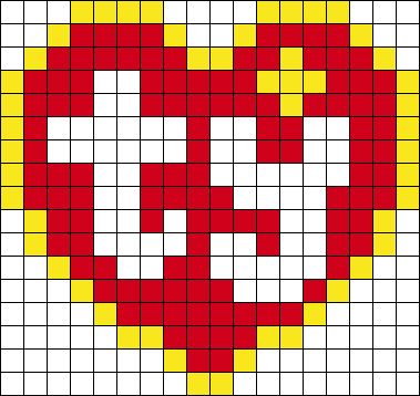 Ty Perler Beads, Candy Perler Bead Patterns, Red Perler Bead Patterns, Smiling Friends Perler Bead, Heart Perler Bead Patterns, Small Perler Bead Patterns, Alt Crafts, Pearled Bead, Ironing Beads