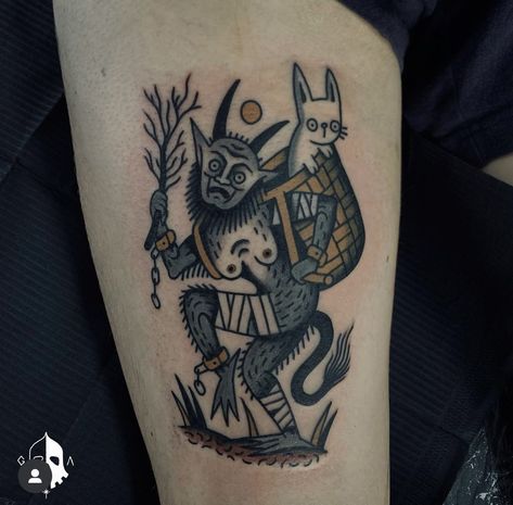 Artist: Grim Antihero Mari Lwyd Tattoo, Grim Antihero, Krampus Tattoo, Goblin Tattoo, Plague Doctor Tattoo, Dumbest Tattoos, Doctor Tattoo, Tattoos 2024, Tattooed Woman