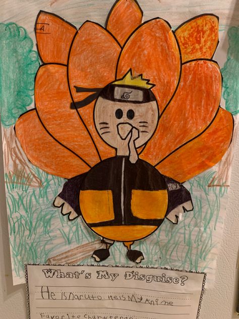 #naruto #disguiseaturkeyideas #secondgrade #disguise #hiddenleafvillage #ninetailfox #kurama #narutoart #narutouzumaki #disguiseturkeynaruto Disguise Turkey, Disguise A Turkey, Turkey Ideas, Turkey Disguise Project, Turkey Project, Turkey Disguise, Turkey Craft, Thanksgiving Fun, Kids Diy