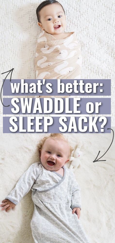 Want baby to sleep through the night? Choose the right sleepwear: baby sleep sack (or baby sleeping bag) or swaddle? Swaddle vs. sleep sack? Should you swaddle a newborn baby? Swaddle or not? 1st why do you swaddle a baby, when to swaddle & when to stop swaddling? How long do you swaddle a baby? Learn about swaddle weaning or transitioning – swaddle to sleep sack transition? What swaddle options are there – there are swaddle blankets and swaddle sleep sacks! Swaddling baby newborns. Swaddling Baby Newborns, Swaddle Sack Pattern, Newborn Sleep Sack, Swaddle Sleep Sack, Baby Sleep Through The Night, Newborn Sleeping Bag, Bedtime Routine Baby, Newborn Schedule, Swaddle Sack