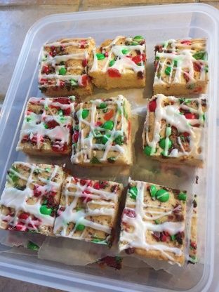 Merry Cherry Bars, Cherry Squares Recipe, Cherry Squares, Christmas Yummies, Cherry Bars, Maraschino Cherries, Square Recipes, Jelly Roll Pan, Cherry Flavor