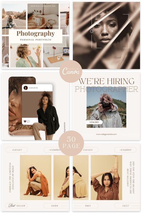 📸These photography social media templates are perfect for Photographer Marketing! Our Instagram Templates are easy to customize and are great for Photographers to market their brands with ease. #instagramtemplate #instagrampost #instagramposttemplate #canvatemplate #photographyinstagram Photography Promotion Ideas Social Media, Photography Instagram Post, Photographer Social Media, Photographer Templates, Photography Social Media, Photographer Marketing, Photographer Instagram, Social Media Photography, Photographer Portfolio