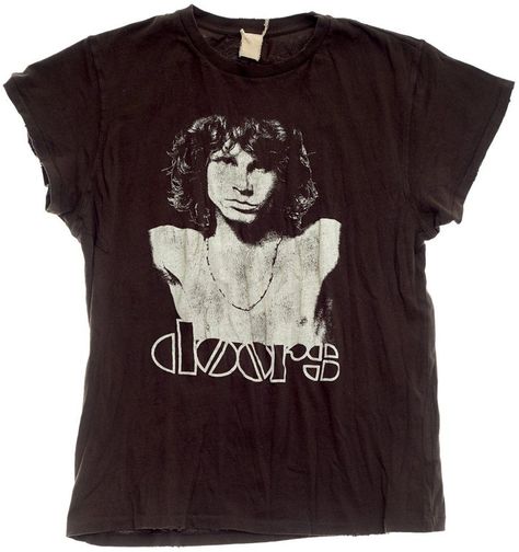 MADEWORN - The Doors Jim Morrison - Dirty Black The Doors Shirt, Nyc Wardrobe, Doors Jim Morrison, The Doors Jim Morrison, Concert Fashion, Band Logo, Gothic Anime, Rocker Chic, Aesthetic Shirts