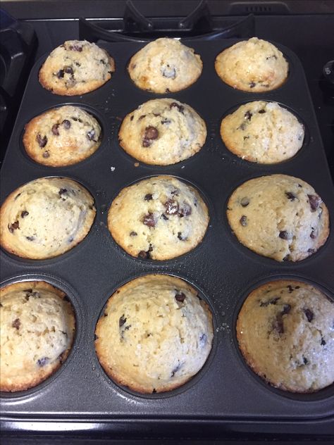 Chocolate Chip Muffins Recipe - Food.com Pioneer Woman Chocolate Chip Muffins, Chocolate Chip Muffins Recipe, Chocolate Chip Muffin Recipe, Muffin Tin Recipes, Ree Drummond, Chocolate Chip Muffins, Milk Chocolate Chips, Muffin Cups, Muffin Tin