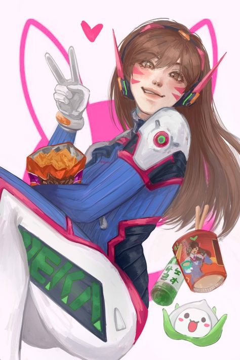 Raegann\ondine257/ Dva Fanart Cute, Diva Overwatch, Dva Fanart, Dva Overwatch, Overwatch Fanart, Something Scary, D.va Overwatch, Overwatch Fan Art, Overwatch 2