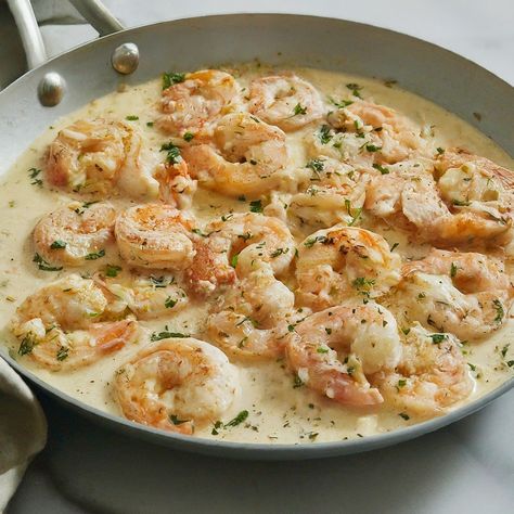 5-Ingredient Creamy Garlic Shrimp Scampi 🦐 Creamy Garlic Shrimp Scampi, Creamy Scampi Sauce, Scampi Sauce Recipe, Best Shrimp Scampi Recipe, Garlic Butter Shrimp Scampi, Creamy Shrimp Scampi, Garlic Shrimp Scampi, Creamy Garlic Shrimp, Scampi Sauce