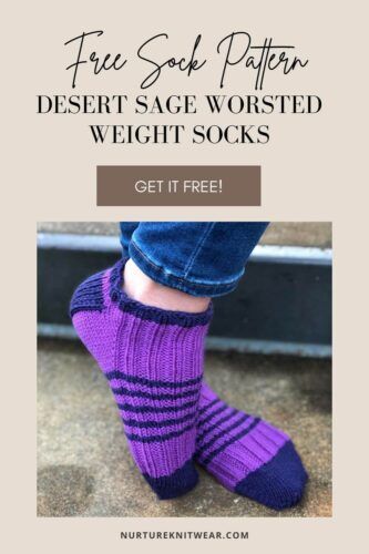 Worsted Weight Sock Pattern Free, Sock Knitting Pattern, Grandma Knitting, Brioche Knitting Patterns, Knit Garments, Knitted Socks Free Pattern, Sock Designs, Stretchy Bind Off, Knit Accessories