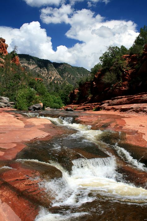 Slide Rock State Park; Sedona, Arizona ... This was so fun , lots of people there Slide Rock State Park, Oak Creek Canyon, Slide Rock, Arizona Travel, Sedona Arizona, Oh The Places Youll Go, Sedona, Vacation Spots, Dream Vacations