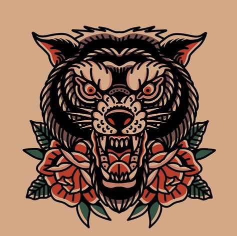 Wolf Tattoo Traditional, Traditional Bear Tattoo, Tattoo Man, American Traditional Tattoo Ideas, Traditional Tattoo Ideas, Rune Tattoo, Western Tattoos, Traditional Tattoo Sleeve, Wolf Tattoo Design